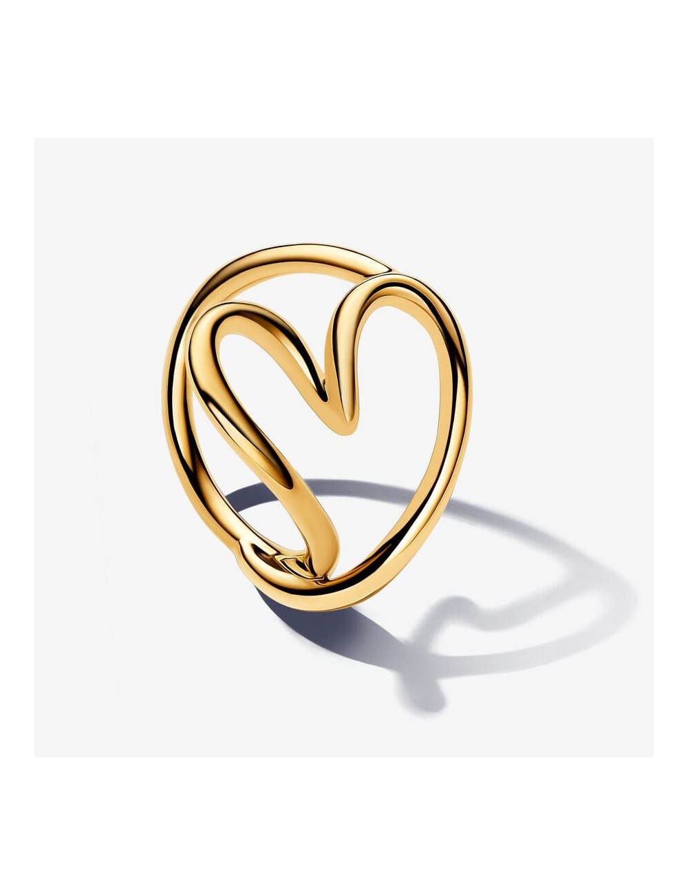 Anillo Corazón Forma Orgánica