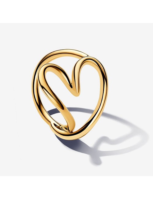 Anillo Corazón Forma Orgánica