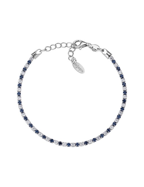 Brazalete Circo. Azules Plata Rodio
