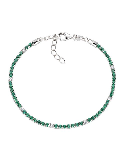 Brazalets Circo. Verde Plata Rodio