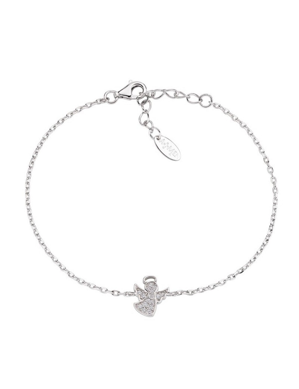 Brazalete Circo. Blanco Plata Rodio