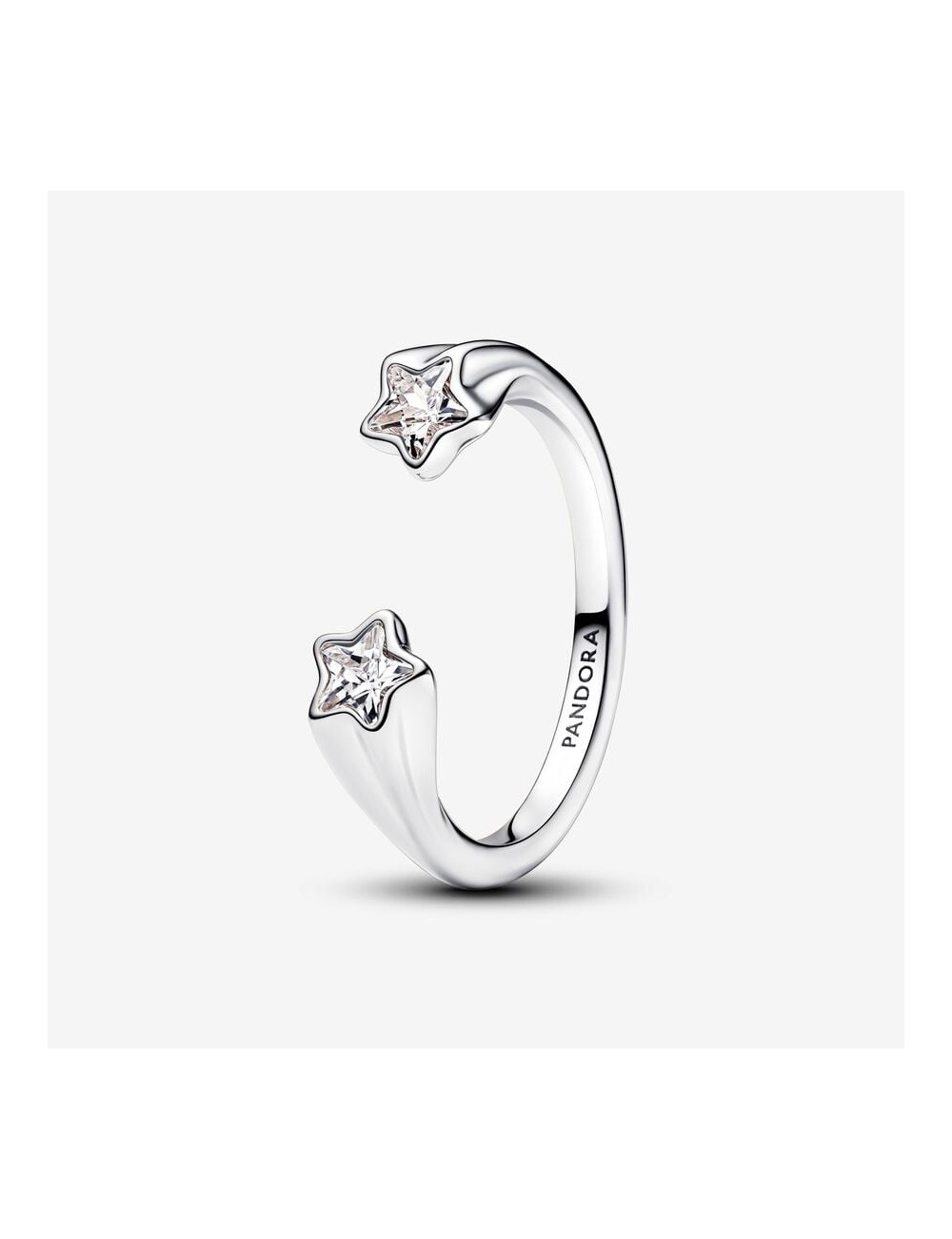 Anillo Estrellas Circonita Plata