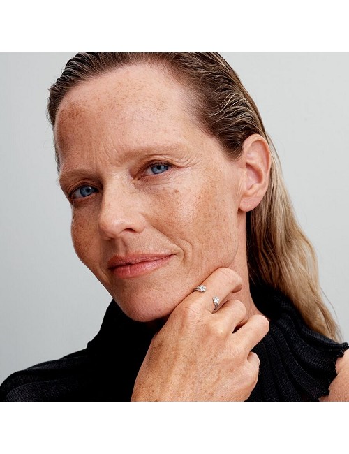 Anillo Estrellas Circonita Plata