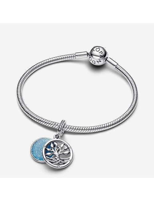 Colgante Infinito Doble Circonita Plata