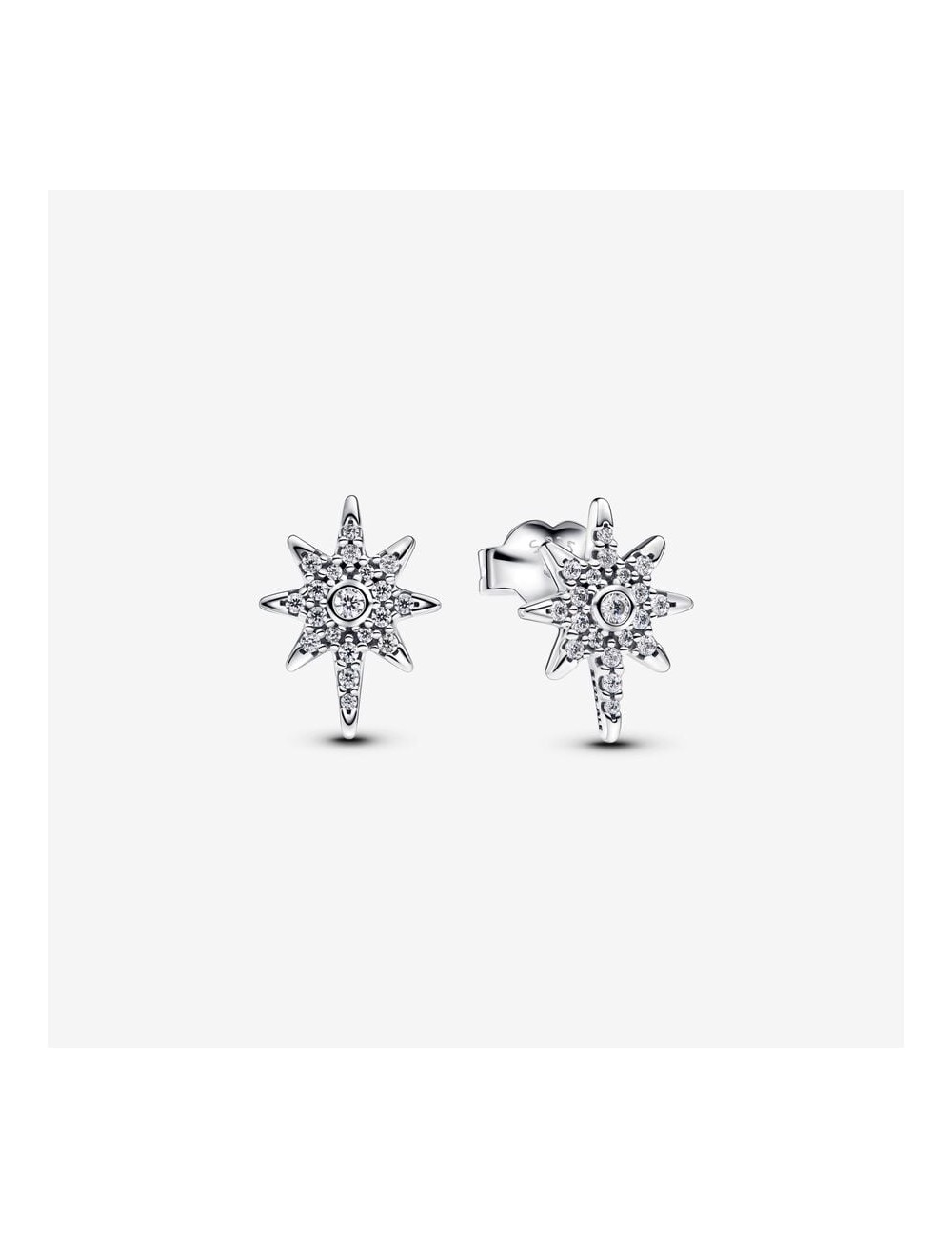Pendientes Estrella Circonita Plata