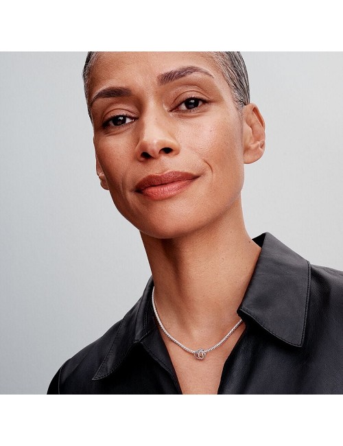 Charm Aros Enlazados Plata Bicolor