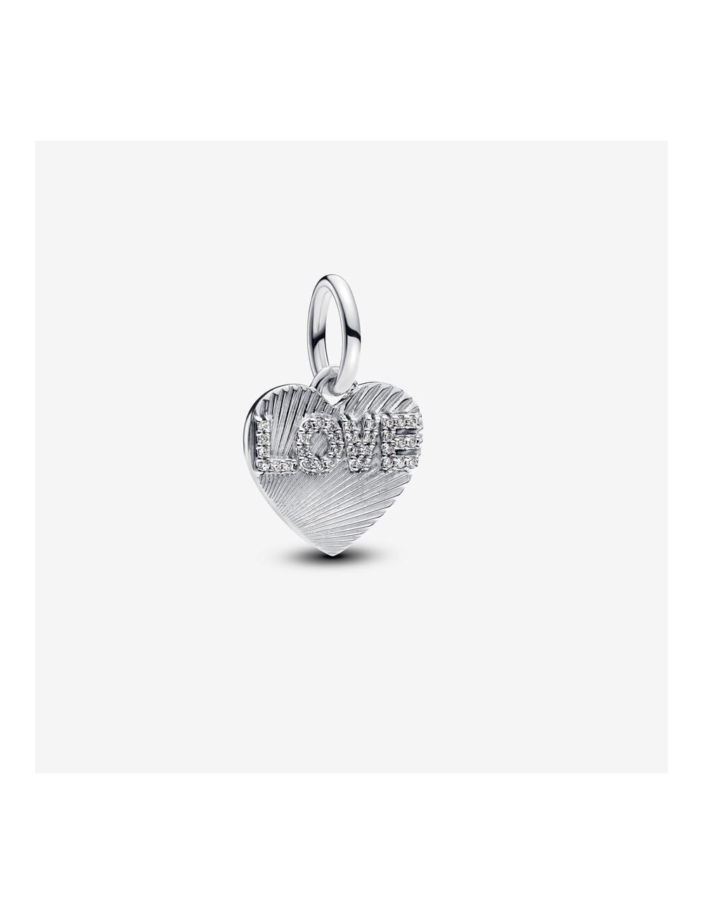 Colgante Corazon Love Plata Circonitas