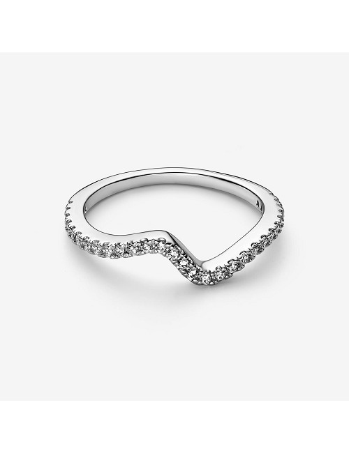 Anillo Onda Brillante