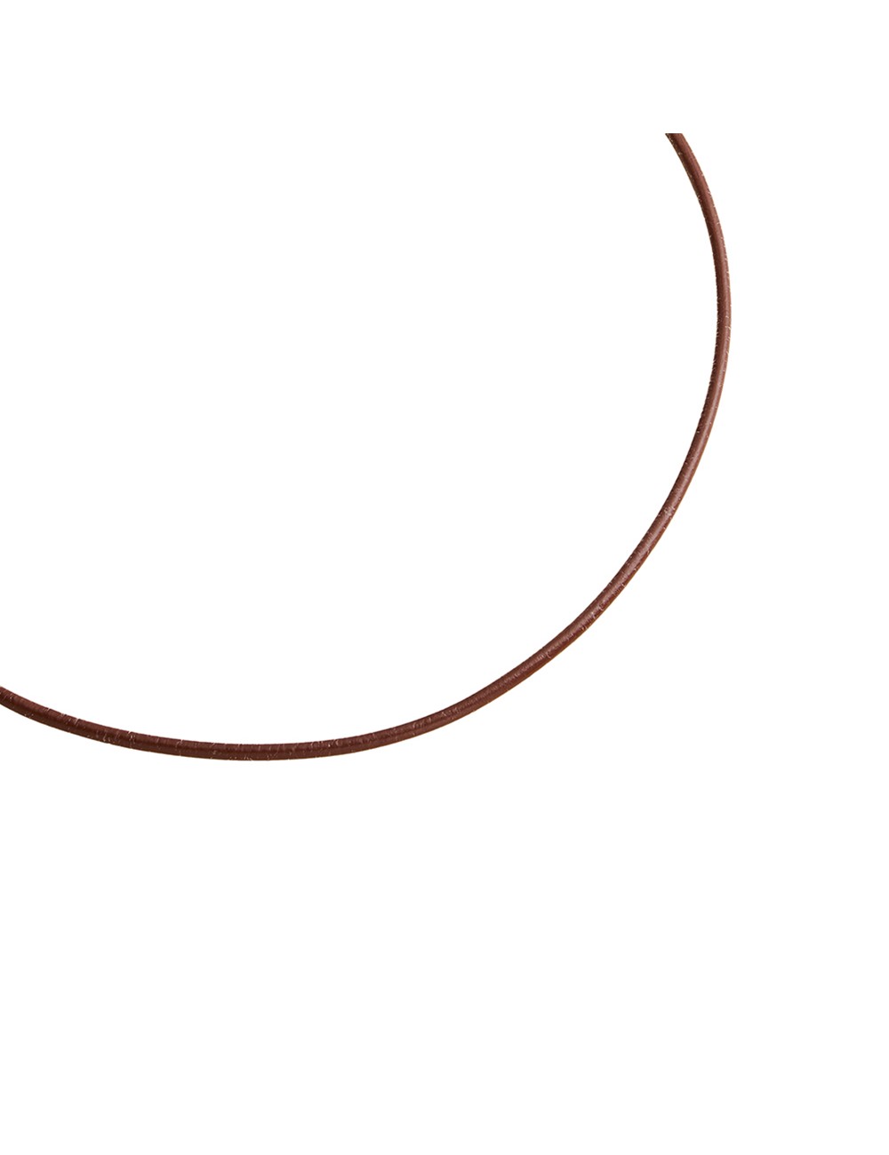 Collar de Cuero Marron Bisuteria