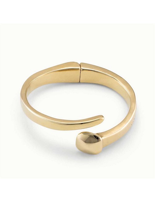 Pulsera de Aleación de Metales Bañados En Oro Forma Clavo Muelle Oculto