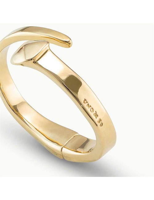 Pulsera de Aleación de Metales Bañados En Oro Forma Clavo Muelle Oculto