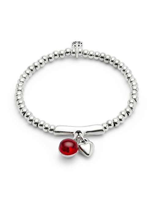 Pulsera Ser Fascinante Piedra Roja