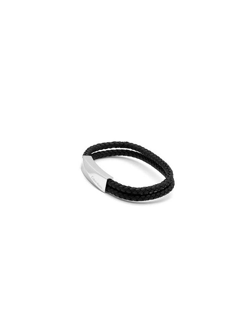 Pulsera Cab. Doble Trenza Acero