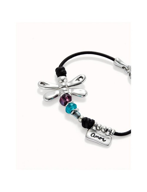 Pulsera Libelula Baño Plata