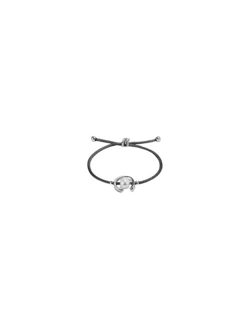 Pulsera Hilo de Raton Negroso y Perla