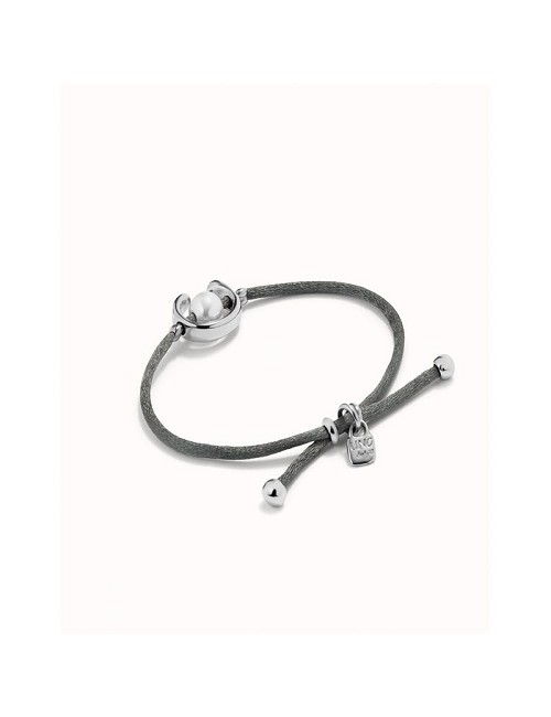 Pulsera Hilo de Raton Negroso y Perla