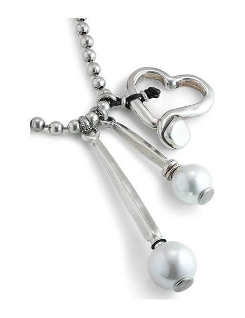 Colgante Te En Estambul Cuero con Perlas