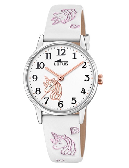 Reloj Lotus Niña Esf Blanc Unicornio