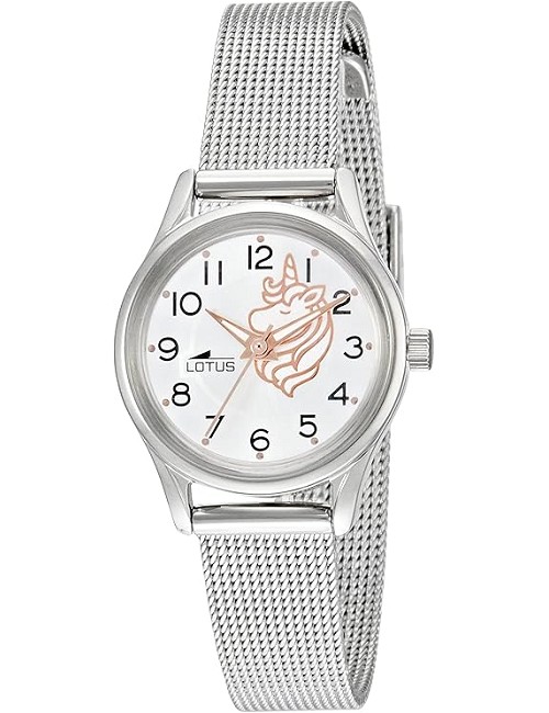 Reloj Malla Plata Unicornio