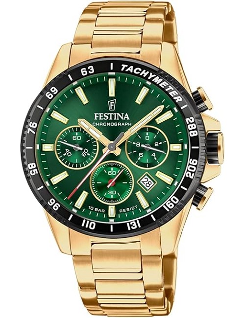 1 Festina Cab. Crono Ace. Esf. Verde.