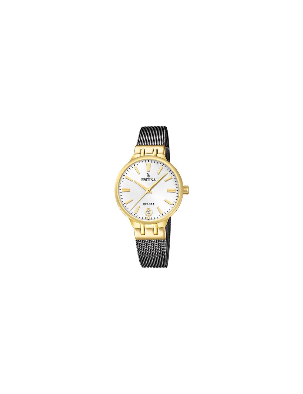 Festina Sra Correa Negra Esfera Plata