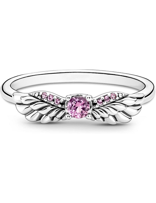 Angel Wing Sterling Silver Ring With Phl