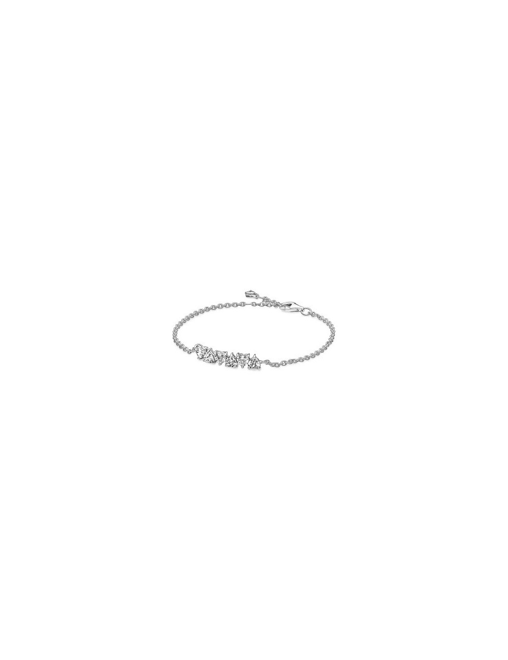 Hearts Sterling Silve Bracelet With Clea