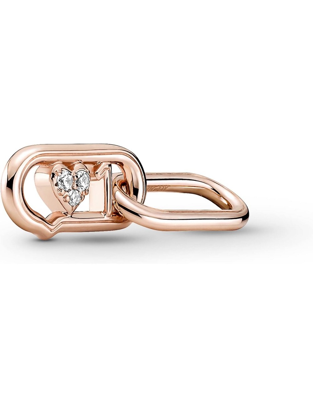 Heart 14K Rose Gold Plated Double