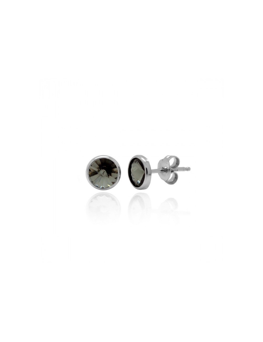 Pendientes Basic Diamond Plata