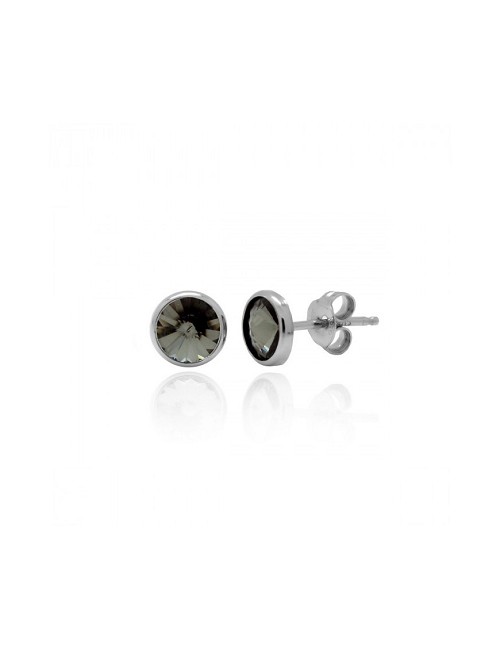 Pendientes Basic Diamond Plata