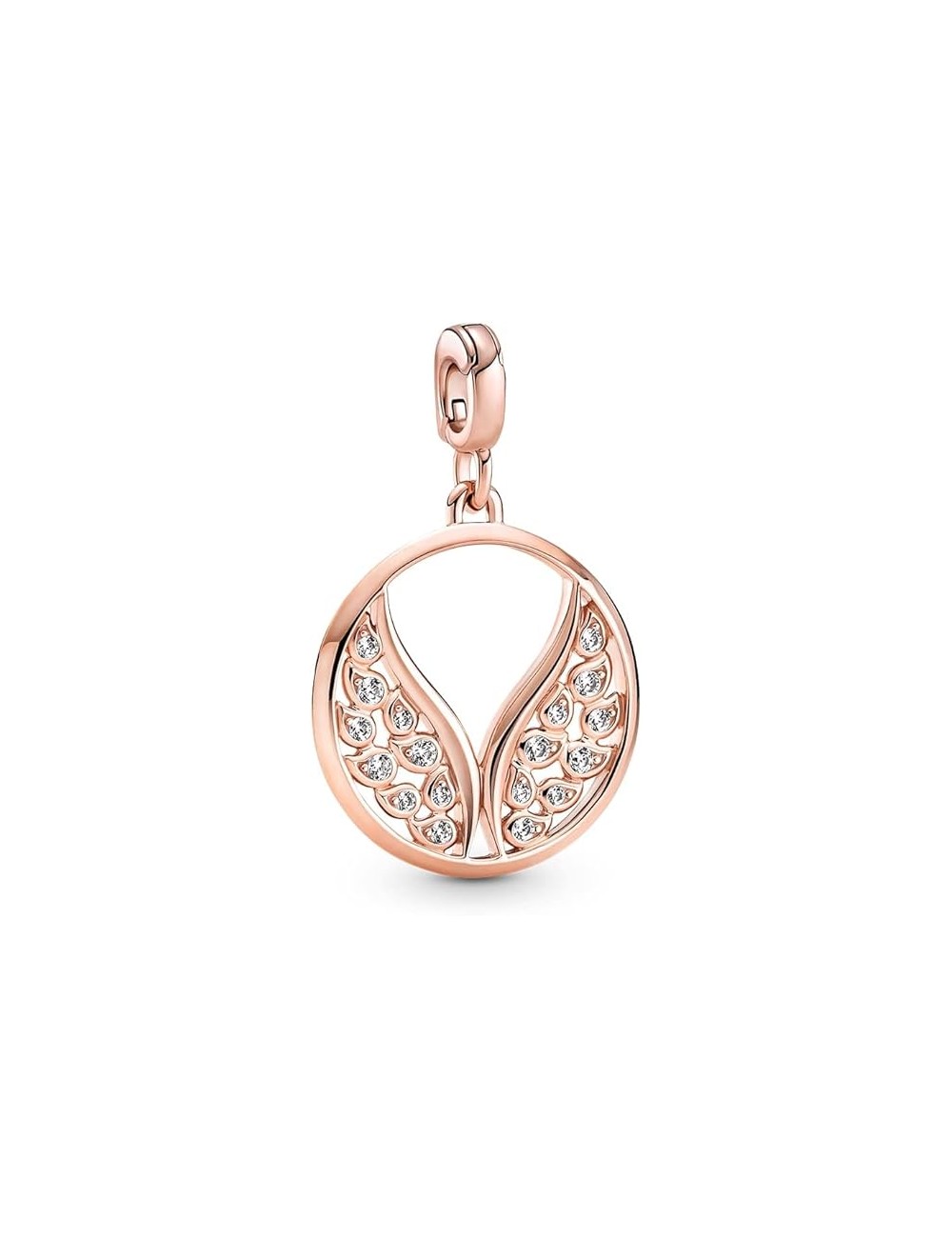 Angel Wings 14K Rose Gold Plated Medalli