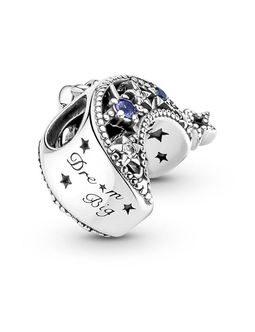 Moon And Star Sterling Silver Charm