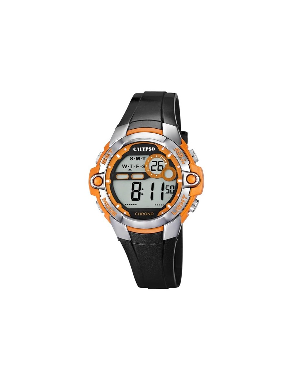 Reloj Calypso K5617/4 negro y naranja