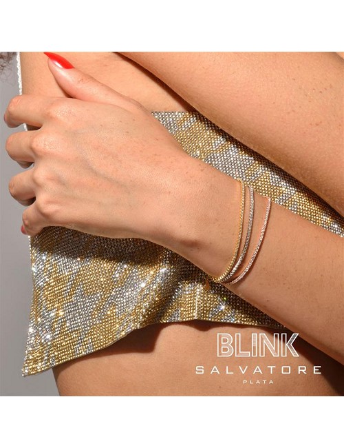 Pulsera Plata Riviere Circo Blancas