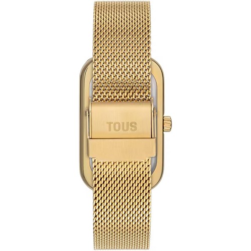 Reloj Analógico con Esfera de Nácar y Brazalete Dorado T-Band Club