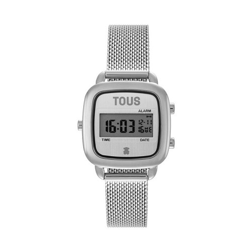Reloj Digital con Brazalete de Acero D-Logo Mini