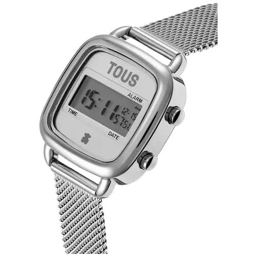 Reloj Digital con Brazalete de Acero D-Logo Mini