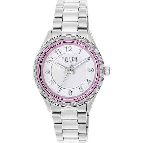 Reloj Tous Watches Mini T-Bear Niña Plateado y Lila Analógico