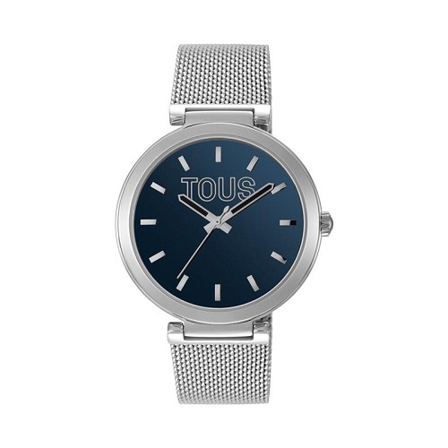 Reloj Tous Watches S-Mesh Mirror Plateado y Azul Analógico Mujer