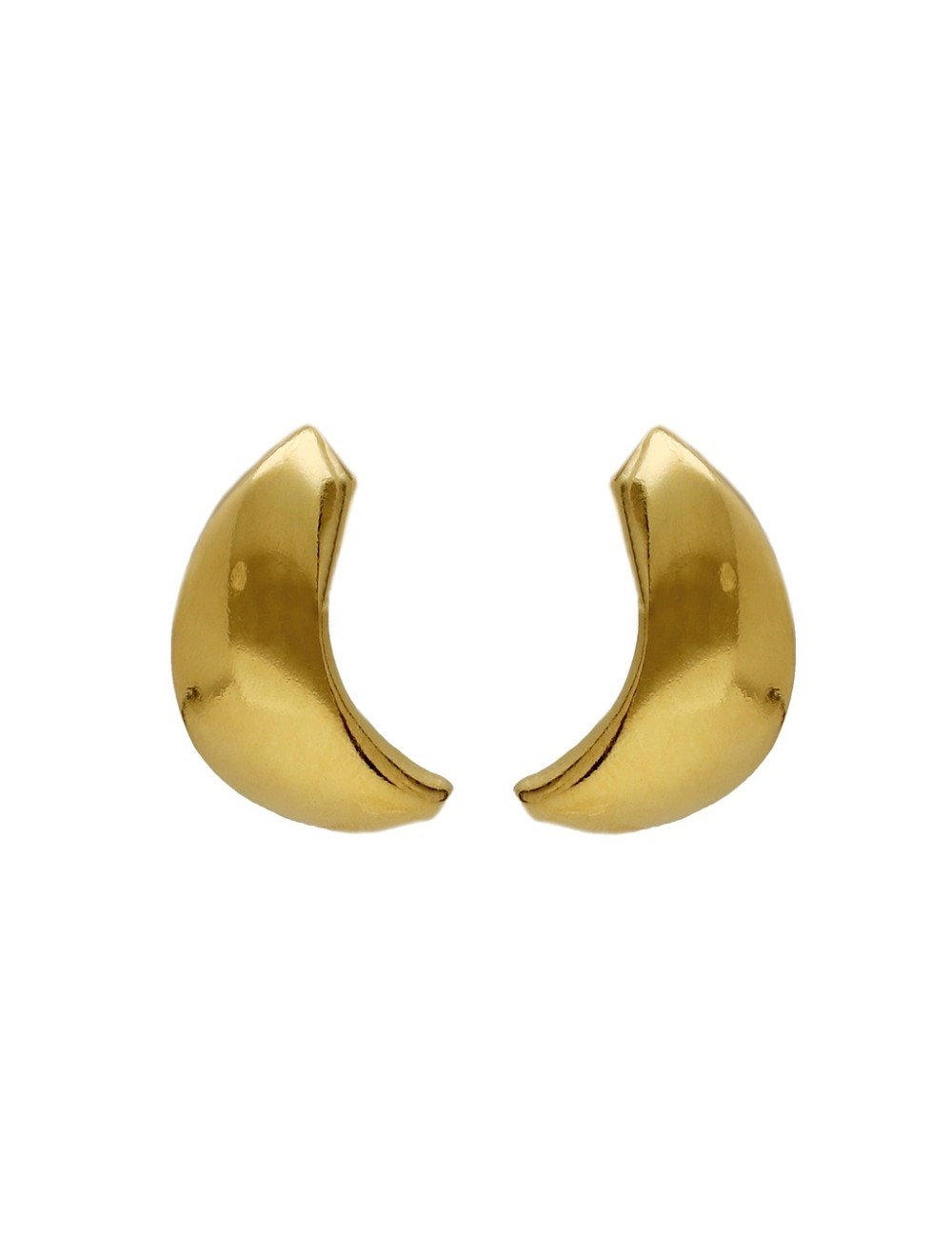 Pendientes Plata Media Luna