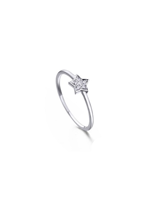 Anillo Estrella Bres 0. 02 Kte O/B