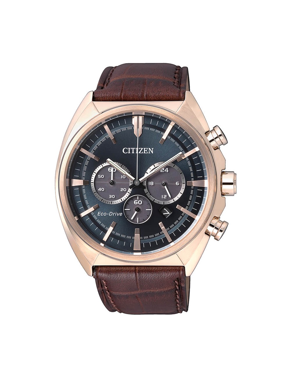 Citizen Cron Esf-Az Cor-Marro/Piel Eco-