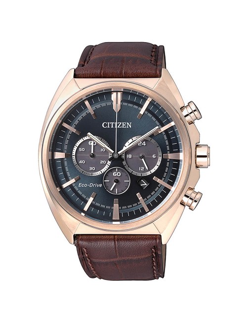 Citizen Cron Esf-Az Cor-Marro/Piel Eco-