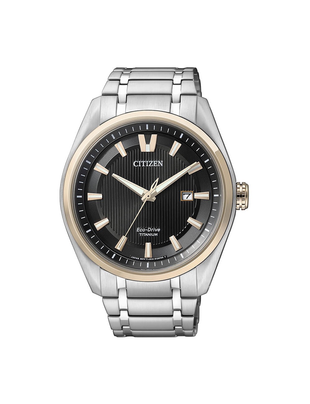 Citizen Super Ti. E/D Esf Negra Cad Acero
