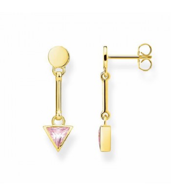 PENDIENTE THOMAS SABO TRIÁNGULO ROSA