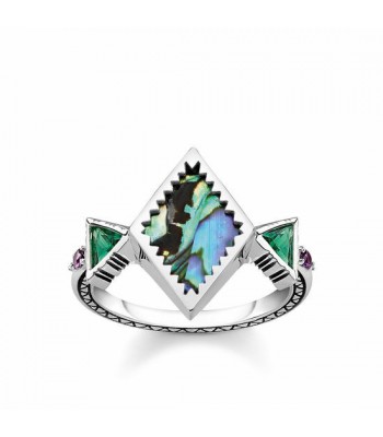 ANILLO THOMAS SABO ZIGZAG NÁCAR DE ABULÓN