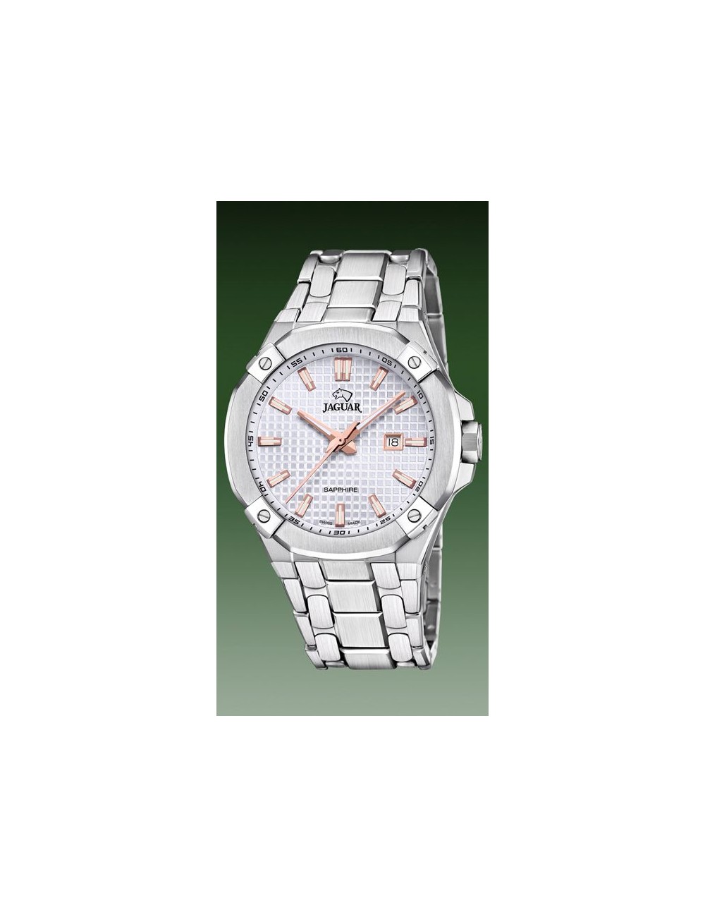 Reloj Suizo Jaguar Diplomatic Para Hombre, Color Blanco J1009/1
