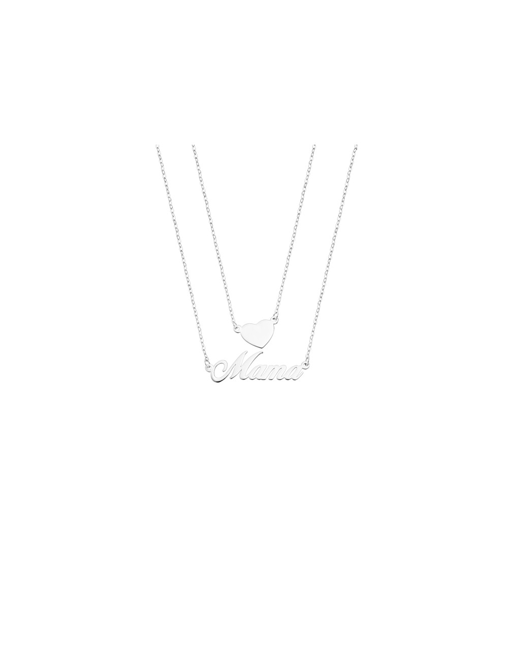 COLLAR CORAZÓN MAMÁ LOTUS SILVER MOTHER'S LOVE LP3234-1/1