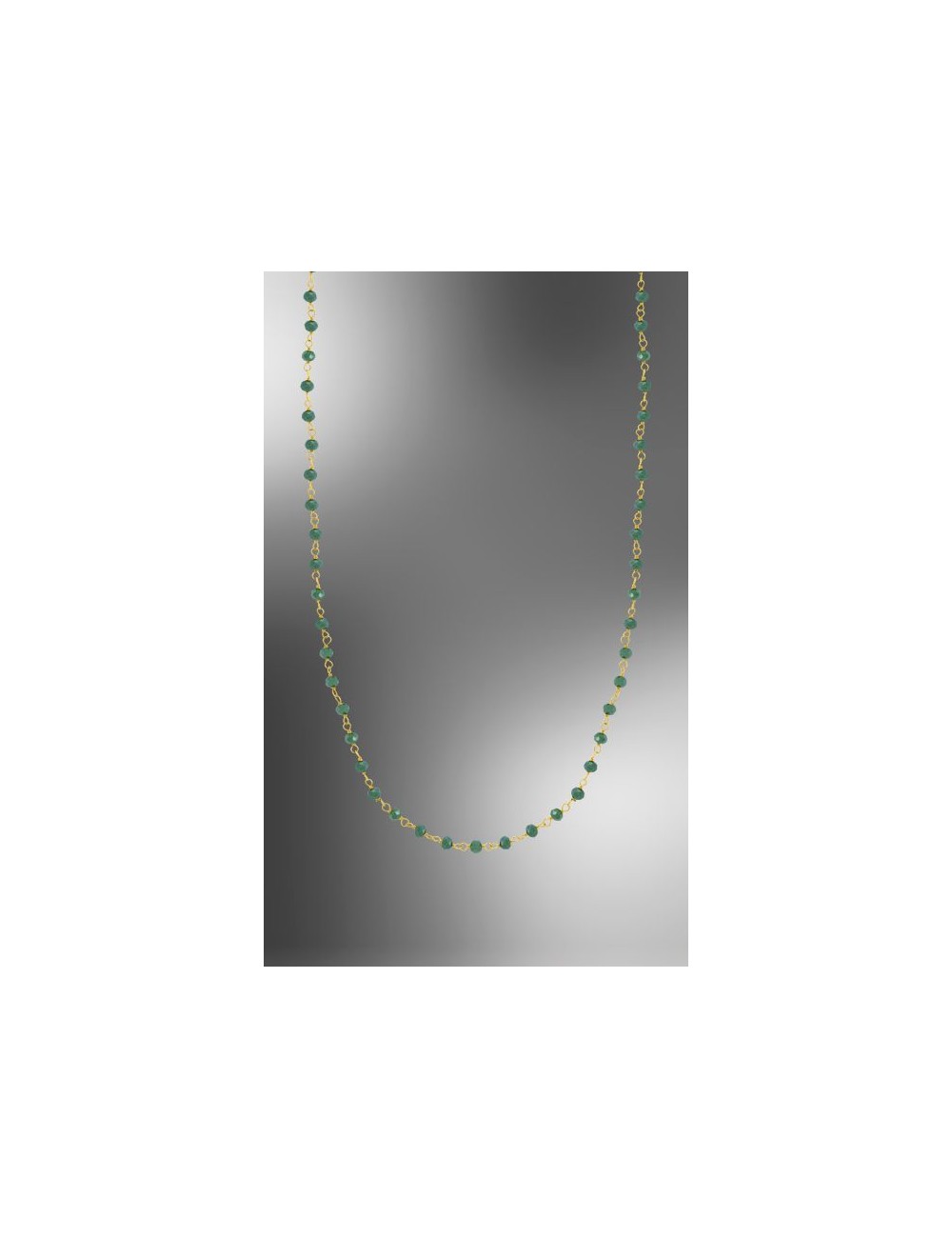 Lotus Silver Collar Sra. Bolitas. Verd. Dor