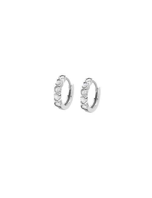 Lotus Silver Pendiente Sra Aros Circonit